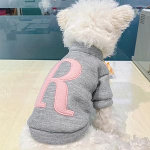 Dog Apparel Letter Printed Small Clothes Winter Warm Pet Jacket For Chihuahua Shih Tzu Sweatshirt Puppy Cat Pullover Dogs Clothing