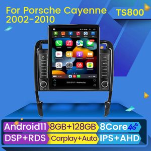 Tesla Vertical Car dvd Radio Stereo GPS Navigation Multimedia Player per Porsche Cayenne 2002-2010 Android 11 DSP Carplay 4G LTE