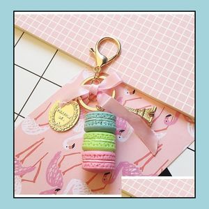 Schlüsselanhänger Lanyards Frauen Kuchen Schlüsselanhänger Mode Niedlich Französisch Gebäck Schlüsselbund Tasche Charme Auto Schlüsselanhänger Hochzeit Party Geschenk Schmuck Dr Dhsnb