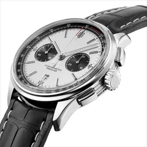 Armbandsur Luxury Top Brand Premier B01 Series 42mm Panda Eye Quartz Men's Chronograph Calendar Belt Wrist Watch With Present Box