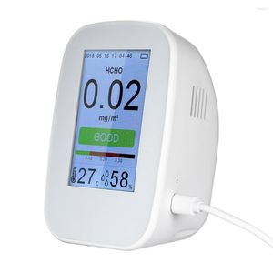 Digitale PM2.5 Monitor di gas di formaldeide LCD HCHO TVOC Tester Rilevatore di qualità dell'aria Analizzatori di misuratori con batteria