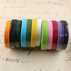 Gift Wrap 1Pcs Flower Paper Tape Garland Wreath Floral Stem Self-adhesive Craft Artificial Flowers DIY