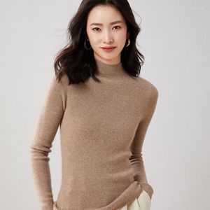 Women's Sweaters 2022 Autumn/Winter Women's Pure Cashmere Sweater Knitted Pullovers High Elastici Lady's Grade Up Soft Warm Slim
