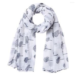 Bandanas Scarf Women Dandelion Printed Soft Chiffon Shawl Wraps Scarves Beach Style Vintage Neckerchief Bufanda Mujer