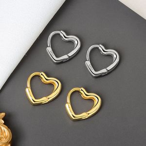 Fashion Hoop Luxury heart earrings for women designer jewelry gold Silver party gift