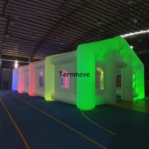 Tenten en schuilplaatsen Automobile LED knipperende opblaasbare gigantische auto -werkstation Spray Paint Booth Tan Booths met licht voor auto's