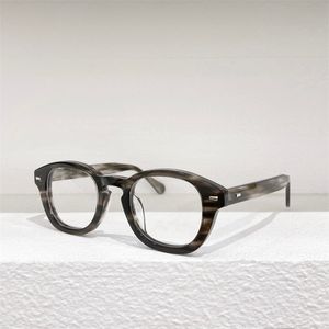Erkekler için Optik Gözlükler Kadınlar Retro 341 Stil Anti-Blue Yuvarlak Tam Çerçeve Gözlükleri Açık lens