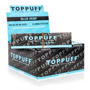 Zigarettenpapier Smoke Shop TOPPUFF 78MM Multi-Color Volumen mit 50 Stück, eine Schachtel mit 25 großen Mengen Zigarettenpapier