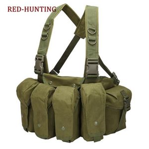 Hunting Jackets Outdoor Chest Rig Airsoft Vest Molle Pouch Simple Military Tactical Magazine Carrier for CS 221025
