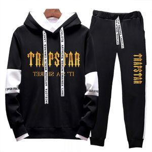 Fashion Tracksuit Men Mulheres Mulheres Longa Capuz Sports Sports Set Pullover Capuz Tops de camiseta e calça de corrida roupa casual