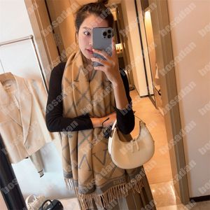 Winter Scarf Designer Silk Scarfs Men Women Knitted Scarves Fashion Old Flower Thick Shawl Lady Outdoor Wram Pashmina Luxury Cashmere Scarf