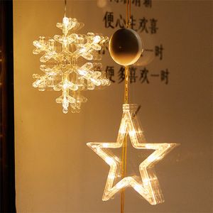 Luz de luz de Natal LED Individual Lâmpada de lâmpada de gancho de gancho Luzes de decoração da janela por ar A12