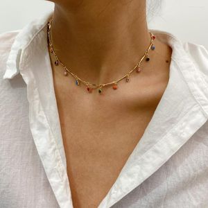 Choker Creative Fashion Simple Clavicle Necklace For Women Personality Geometric Bone Chain Stitching Chocker Jewelry