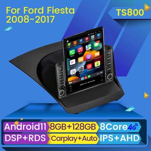 Android 11 Auto-DVD-Radio-Player für Ford Fiesta 2009-2017 Tesla Style 2 Din Multimedia Stereo Carplay Navigation GPS Autoradio BT