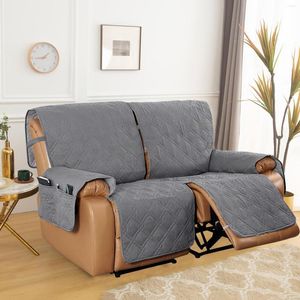 Stol täcker liggande soffa slipcover vattentät fåtölj fåtölj med förvaringsloveat tvättbart skydd