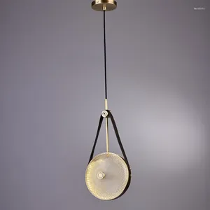 Chandeliers Art Design LED Coffee Shop Bar Office Bedside Hanging Light Fixtures Brass Nordic Lamp Cord Pendant Loft Deco