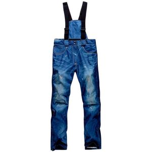 Sci BIB Pantaloni invernali per le donne Cowboy Sty Pantaloni con bretelle da neve Caldi sport all'aria aperta Snowboard antivento L221025