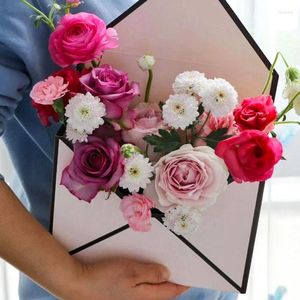 Presentf￶rpackning 5st Flower Box Waterproof Wedding Rose Birthday Party Packaging f￶r Candy DIY Paper Vase Home