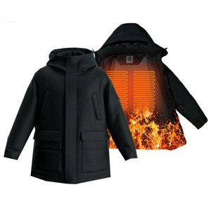 Xiaomi Ninety Electric Heating Down Man Winter Jacket Smart USB Parka 남성 가열 된 몸 따뜻한 의류