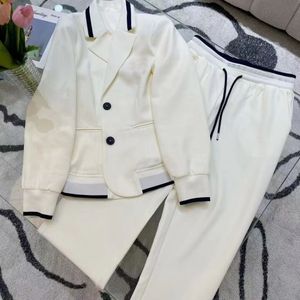 Women's Two Piece Pants Casual Suits Designers Jackets Coats For Women Long Sleeve Zipper Jacket Cool Girls Streetwear Womens Clothing Set E89