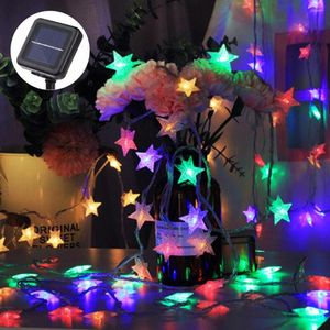 Strings Christmas Fairy Garden Lights 100 LED Solar Powered String Light Outdoor Garland Street Lamp Festoon For Wedding Xmas Tree Decor