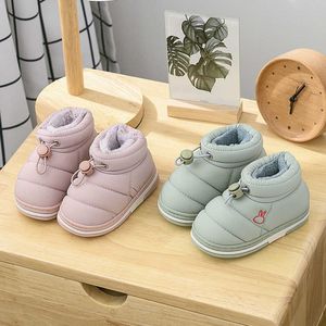 Boots Winter Baby Girl Shoes Non-slip Plush Warm Home Girls Sneakers Cute Short Indoor Boys Loafers Cotton SWB001 L221011