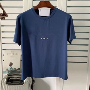 24色の男性デザイナーシャツ男性TシャツメンズTシャツの女性ティーマンラバーズレターレターショルダーボタンファッションヒップホップコットン女性