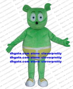 Green Gummy Bear Gummibar Costume mascotte Personaggio dei cartoni animati per adulti Vestito vestito Promozione commerciale Routine Press Briefing No.4600