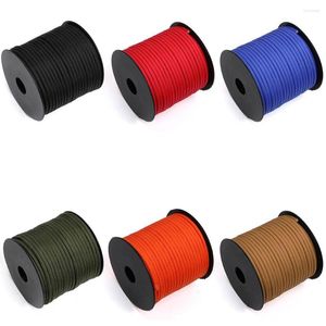 Gadżety zewnętrzne 50 m Paracord 550 Cord 7 pasme 4 mm namiot lina camping przetrwanie Accesorios Ostrzeżenie linii spadochronowej smycz baldachimu