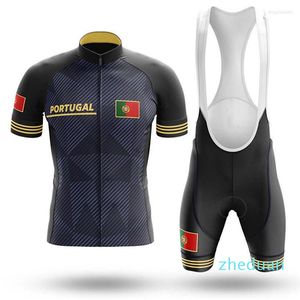 Racing Jackets 2022 Portugal Cycling Jersey Summer Breathable Set Pro Team Clothing Road Bike Sets Bicycle MTB Ropa