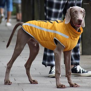 Dog Apparel Autumn And Winter Clothes Reflective Warm Outdoor Jacket For Large Dogs Golden Retriever Alaska Pet Accessories
