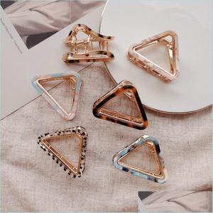 Hair Clips Barrettes Women Girls Clip Claws Hair Clamps Claw Clips Hairpins Barrette Crab Accessories Gifts 7 Colors Drop Delivery Dh1Xi
