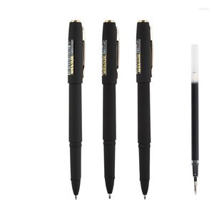 Penne a inchiostro gel Veiao Roller e ricariche per penna 0,7 mm Linea media Colore nero / blu