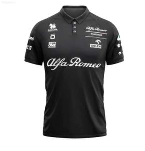 Herr t-shirts f1 t shirt manlig formel 1 alpha romeo team sauber raikkonen sommar