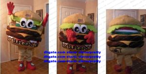 Brown Hamburger Mascot Bests Bests Burgers on the Planet Ham Burger Bun Panettone Bread CARTEOTO DE CARTEO DE CARTEO DE ADULTA
