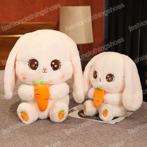 30/40cm Kawaii Rabbit fofo segurando brinquedos de cenoura para luxuos