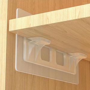 Hooks 2pcs Lengthen Shelf Support Pegs Self Adhesive Punch Free Closet Cabinet Wardrobe Holder Rack
