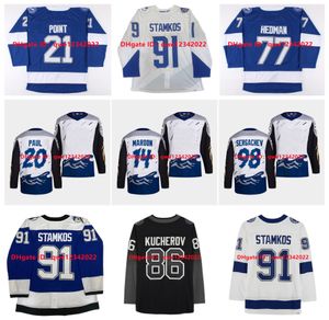 2022 retrò retrò Steven Stamkos Lightning Hockey Jersey Tampa Bay Nikita Kucherov Alex Killern Nicholas Paul Anthony Cirelli Brayden Point Victor Hedman Colton