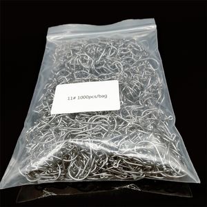 Fishing Hooks Circle sale by bulk 1000 pieces/lot Eyed Jig 3#-15# Barbed Fishhooks Accessories wholesale 221026