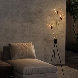 Floor Lamps Butterfly Design Living Room Bedroom Bedside Lamp Vertical Decorative Ornaments Ambient Lights Home Deco