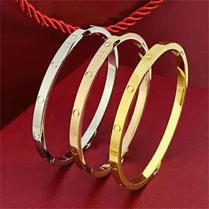 designer di gioielli Bangle per bracciali con ciondoli da donna elegante placcato argento alla moda Braccialetti in oro di design Jewelris dubai all'ingrosso moda di lusso regalo di Natale