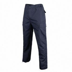 Pantalon masculin BDU marine noir vert kaki cargo uniforme militaire poches pour hommes Q1mm