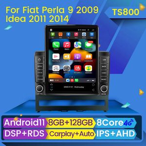 Car DVDマルチメディアプレーヤーCarPlay Android 11 For Fiat Albea Siena Palio Perla Idea Tesla Style Radio GPS Navigator 2Din BT