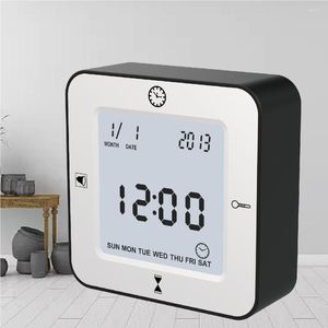 Corloges de table Clock d'alarme pour enfants avec rétro-éclairage numérique Desktop Watch électronique Home Decor Statterated