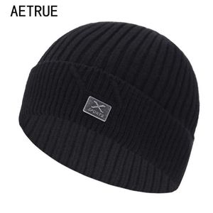 Beanie/Skull Caps Brand Winter Knitted Hat Skullies Beanies Men Winter Hats For Men Cap Bonnet Mask Warm Male Solid X Women Winter Beanie Hat Cap T221020