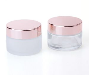 Flacone di crema in oro rosa 30g 15g viso 10g flacone di lozione per maschera facciale 50g 100g divisi Flaconi per la cosmetica