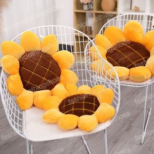 40 50cm Stuffed Soft Plant Sunflower Plush Toys Cushions Cute Chair Car Plush Cushion Office Nap Pillow Girls Nice Birthday Gift