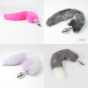 Anal toys Adult Sex Products Butt Plug Tail FoxToys for Woman Stainless Steel Toys Shop Exotic Accessories Cosplay 0930