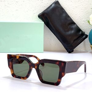 Frauen Sonnenbrille Männer Sommer ow1003S Schutz UV400 Vintage abgeschirmte Gläser quadratische integrale Vollmatte Rahmen Mode Brille zufällige Box