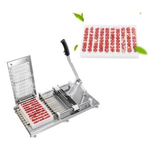 Barbecue Stringer Box Machine Skewers Kebab Maker Manual Stainless Steel Easy Maker Desktop Meat Lamb Satay Skewer